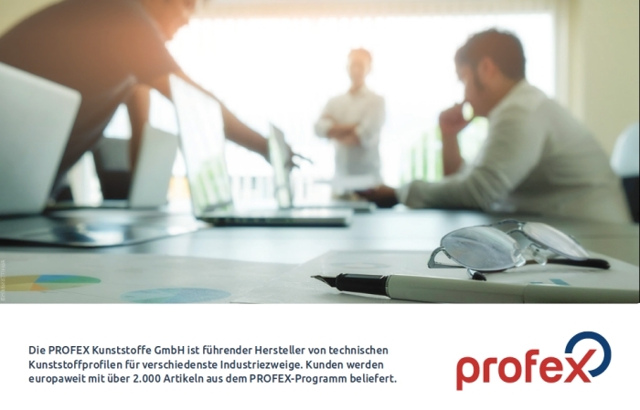 Die PROFEX Kunststoffe GmbH ist führender Hersteller von technischen Kunststoffprofilen für verschiedenste Industriezweige. Kunden werden europaweit mit über 2.000 Artikeln aus dem PROFEX-Programm beliefert.